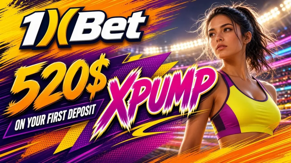 1XBET promo code XPUMP enters in the sign-up form and unlocks a 100% first-deposit bonus up to $520